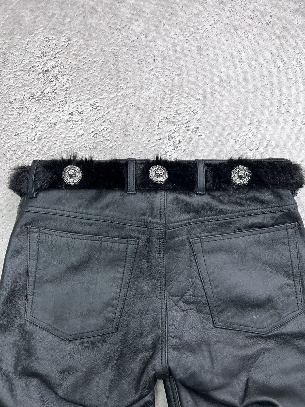 Le Grande Bleu (L.G.B.) Rare Fur fuZzy hysteric glamour style leather japanese belt Size ONE SIZE - 9 Thumbnail