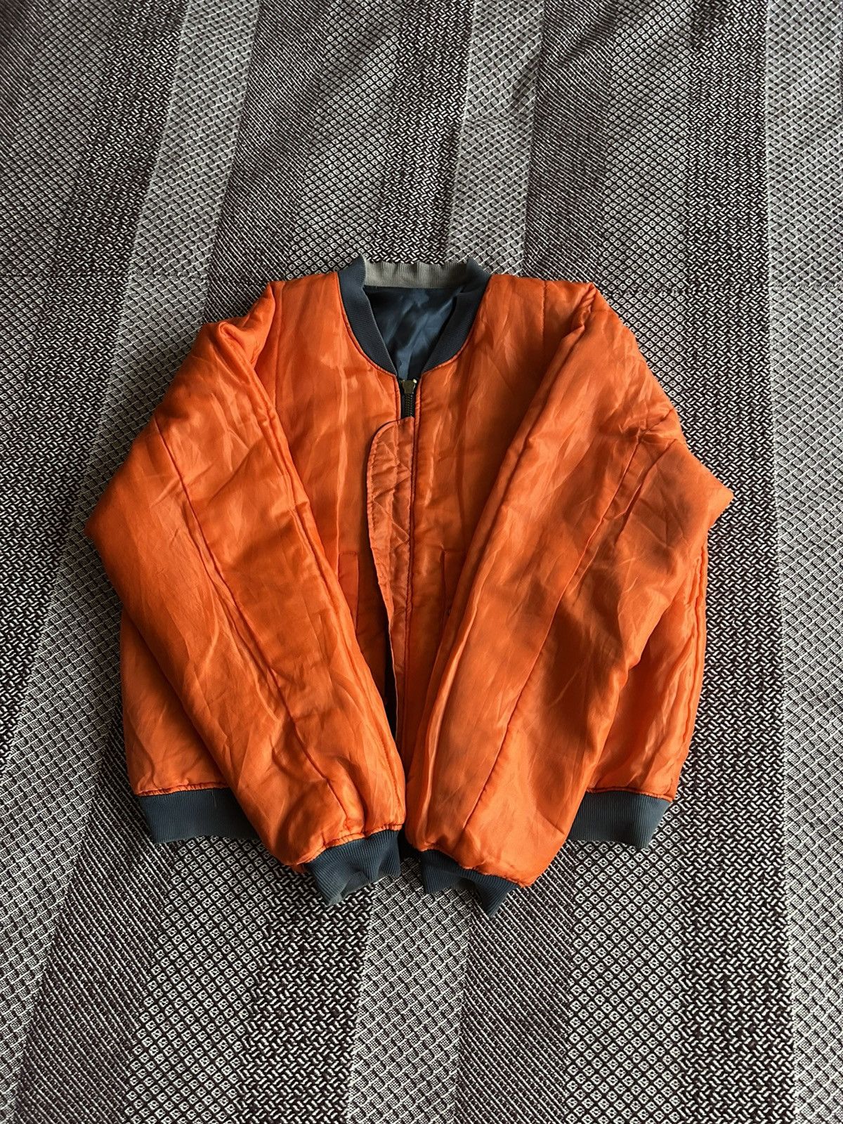 Vintage Vintage Thrashed Bomber Jacket MA Thrashed Streetwear Sz XL Size US XL / EU 56 / 4 - 14 Thumbnail