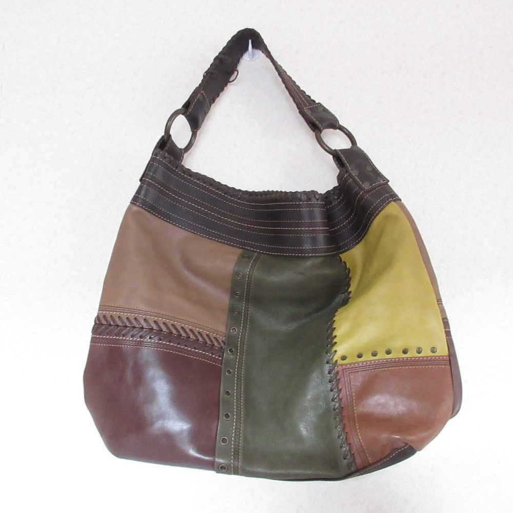 Other Other interstaple Patchwork Leather 2way Bag Leather Handbag Size ONE SIZE - 1 Thumbnail