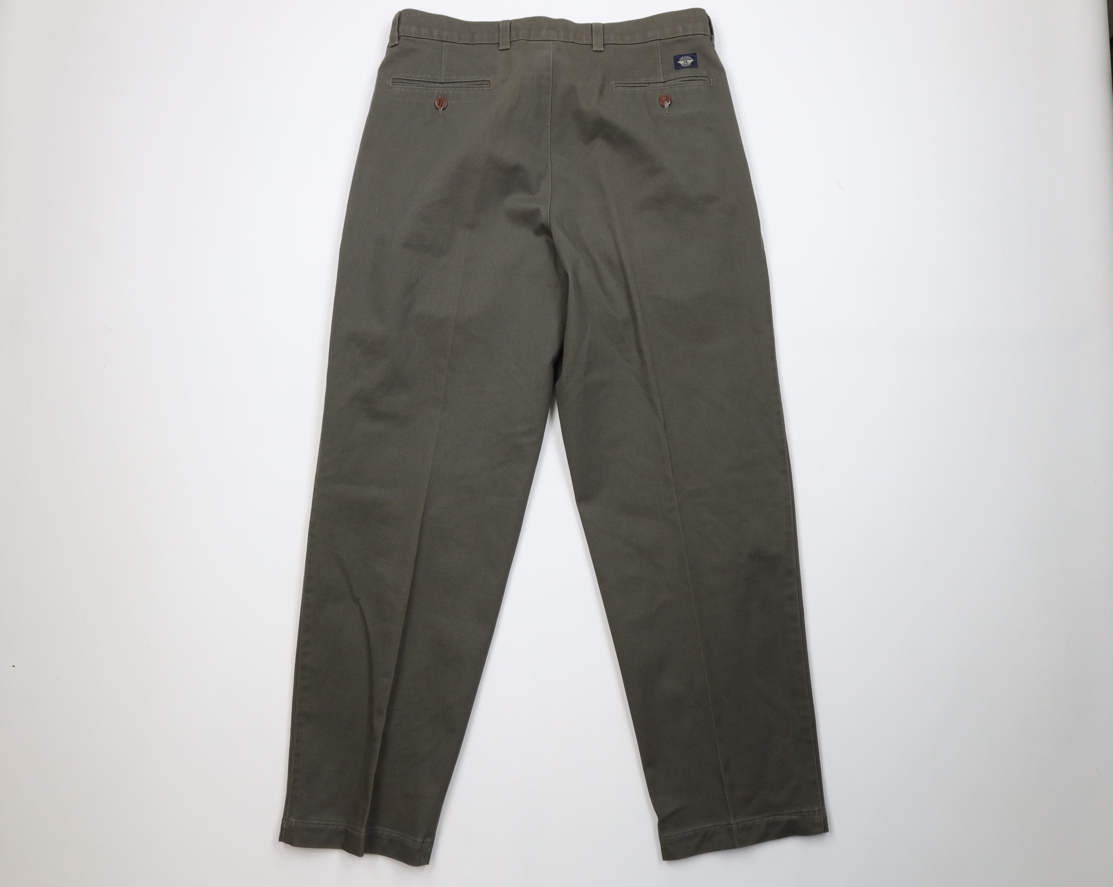 Dockers Vintage 90s Dockers Straight Leg Chino Pants Green USA Size US 34 / EU 50 - 9 Thumbnail