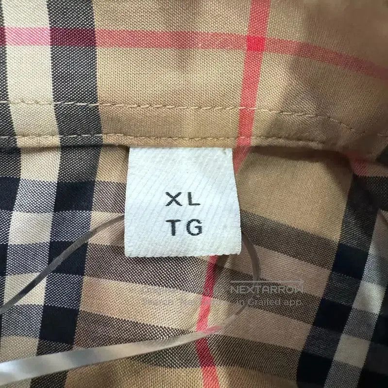 Burberry Burberry Brown Cotton Long Sleeve Shirt. Size US XL / EU 56 / 4 - 5 Thumbnail