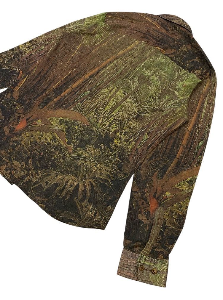 Vintage 90s D&G Safari Print Paper Thin Button Ups Shirt