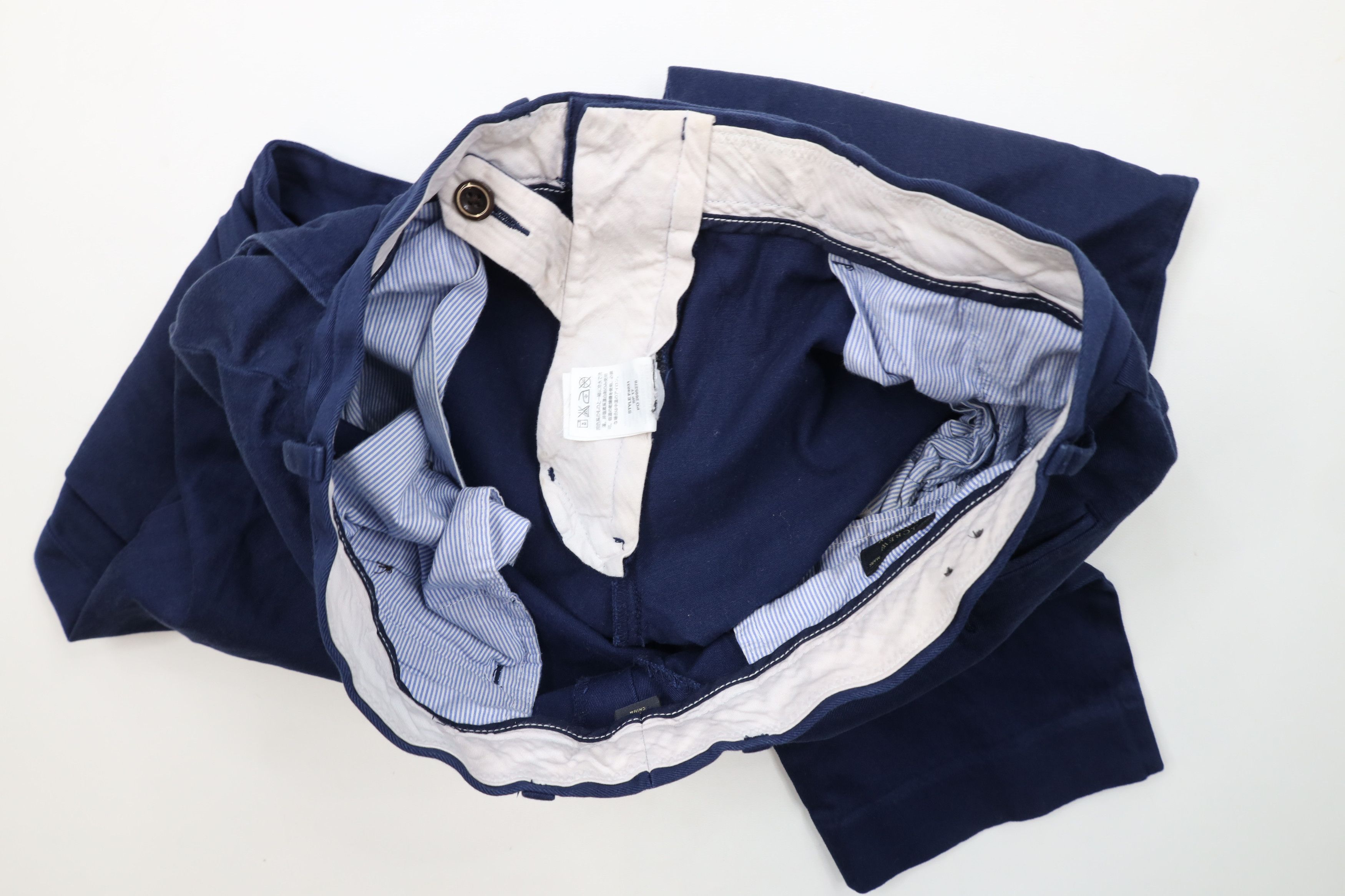 J.Crew × Vintage J Crew Bowery Stretch Slim Fit Chino Pants Trousers Blue Size US 31 - 9 Thumbnail