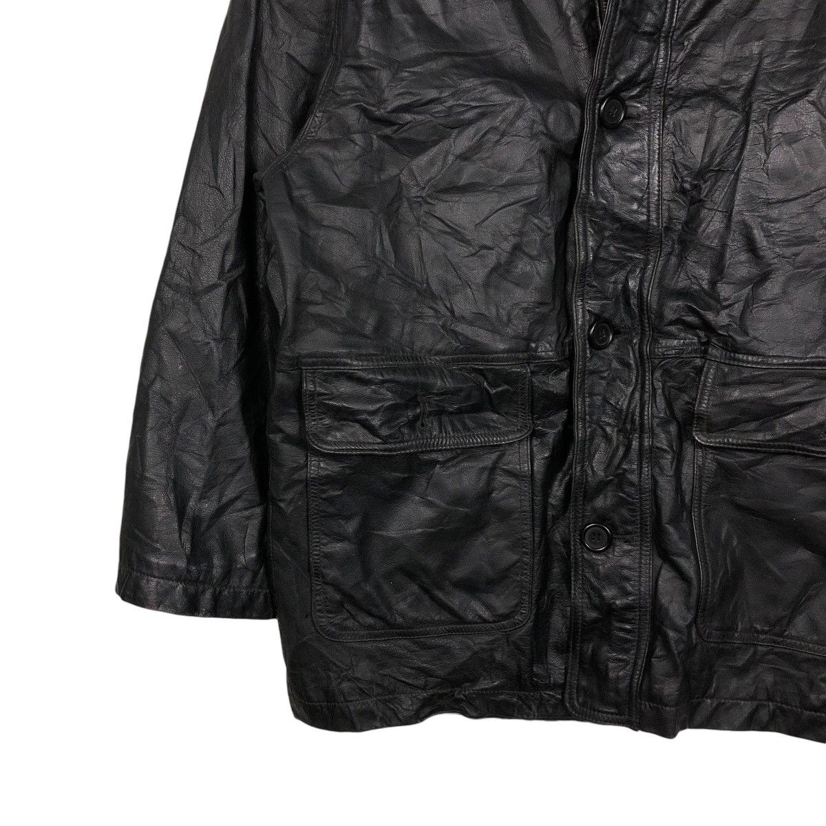 Japanese Brand 🔥VINTAGE BIKER LEATHER JACKET RECUERDO ISSEY MIYAKE Size US M / EU 48-50 / 2 - 6 Thumbnail
