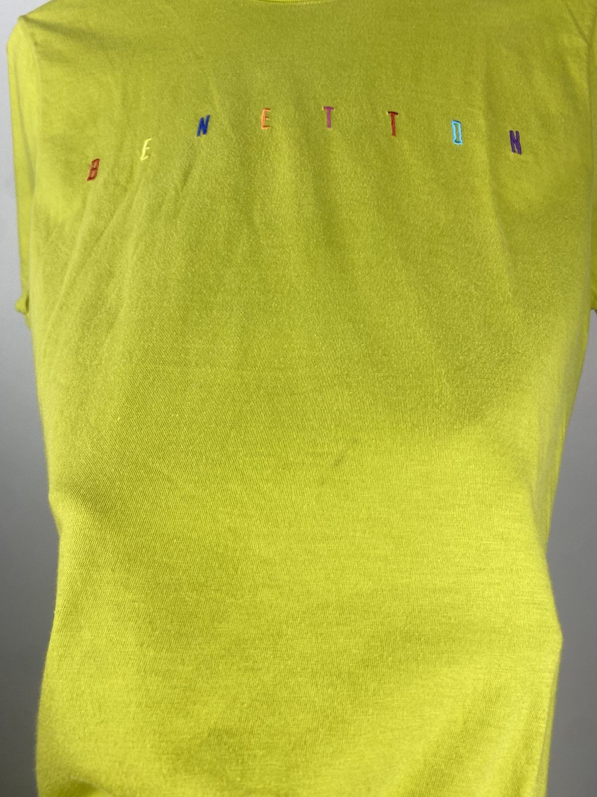 Benetton × Vintage BENETTON T-Shirt Vintage 90s Embroidery Logo Size US S / EU 44-46 / 1 - 5 Thumbnail