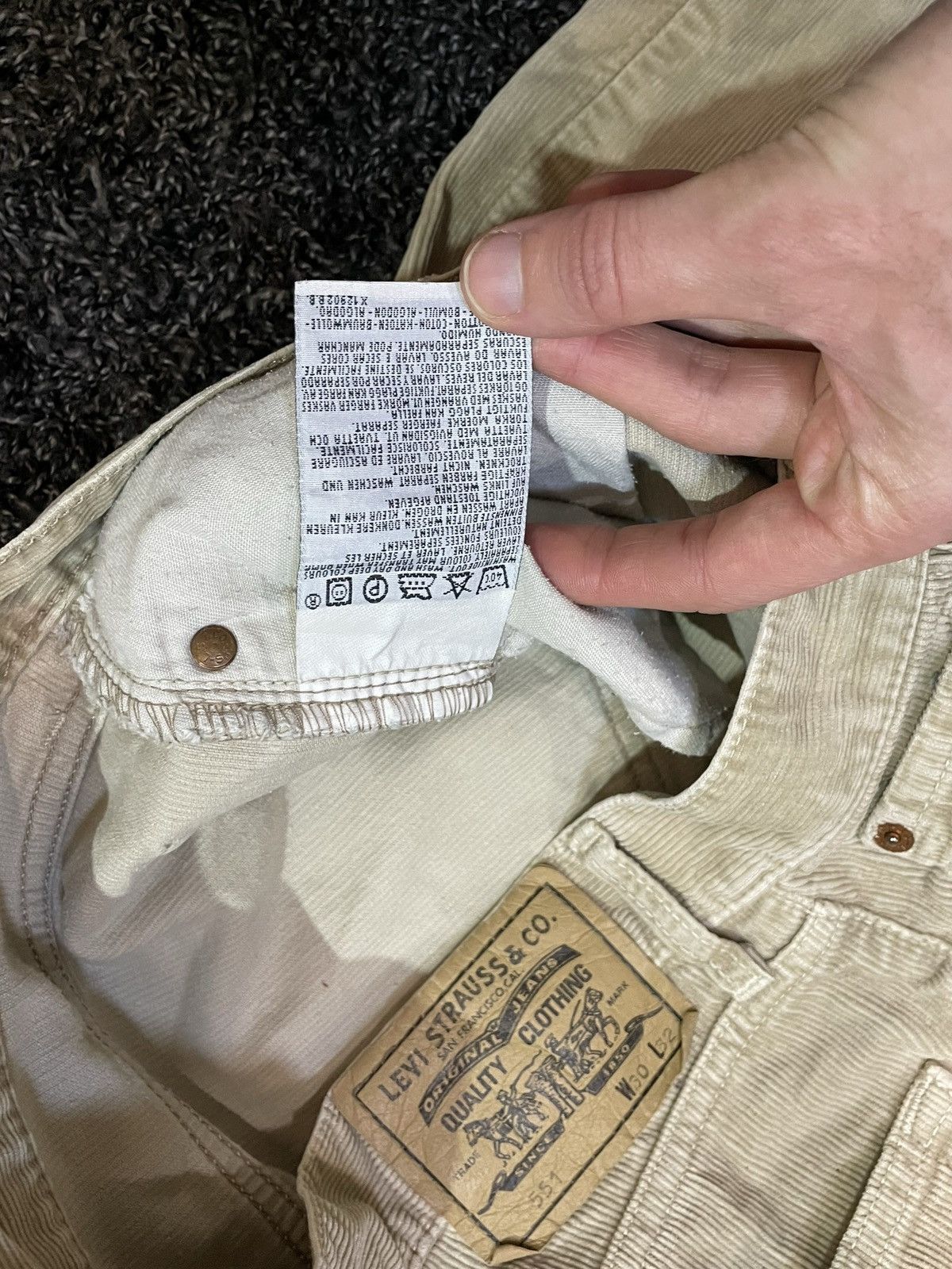 Levi's Vintage 1997 Levi’s 551 Flared Rare Jeans Pants Y2K Size US 30 / EU 46 - 5 Thumbnail