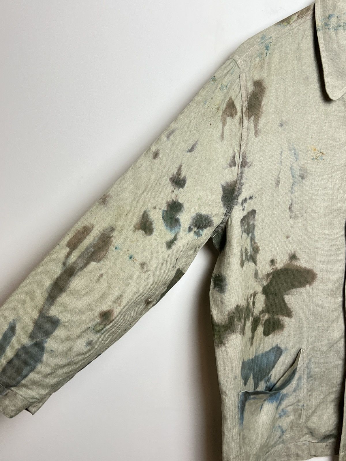 Kenzo kenzo custom tie dye y2k painters work/chore linen jacket Size US M / EU 48-50 / 2 - 7 Thumbnail