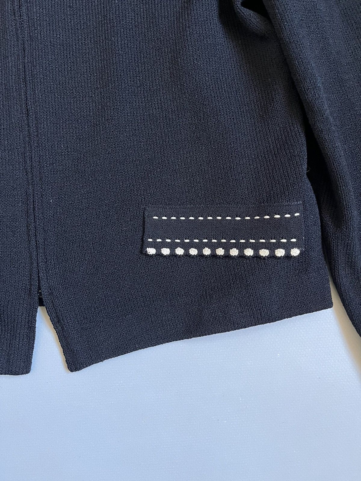 St. John ST.JOHN Collection Marie Gray Knit Wool Viscose Zip Jacket Size M / US 6-8 / IT 42-44 - 7 Thumbnail