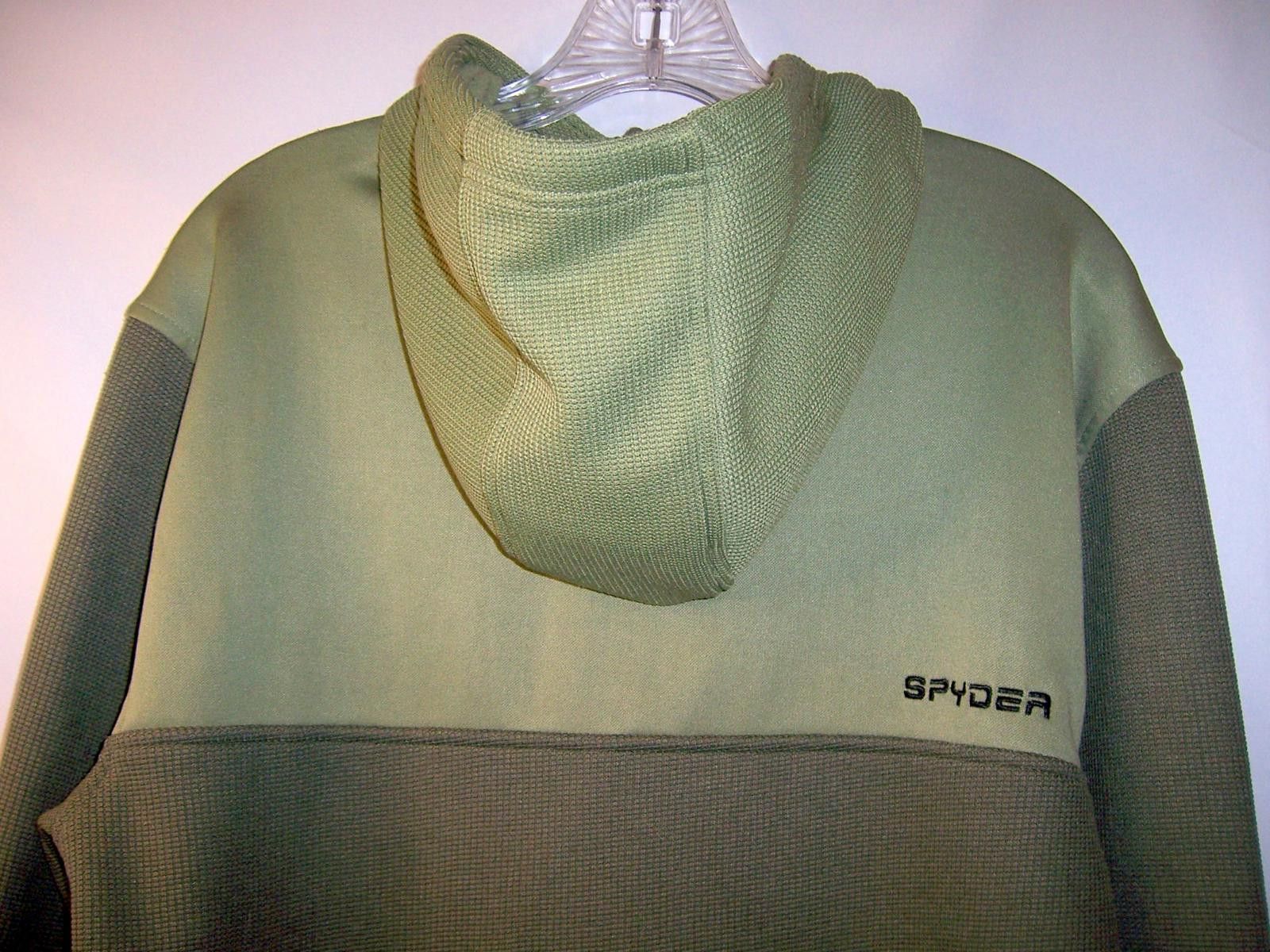 Spyder Spyder Men's Ray 1/4 Zip Pullover Hoodie - Medium -Olive Grn Size US M / EU 48-50 / 2 - 4 Thumbnail