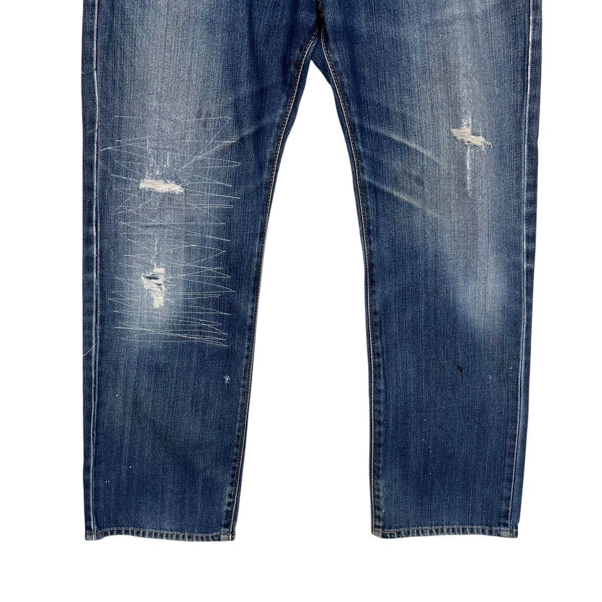 Edwin Vintage Edwin Sashiko Rare Design Workwear Denim Jeans Size US 34 / EU 50 - 3 Thumbnail