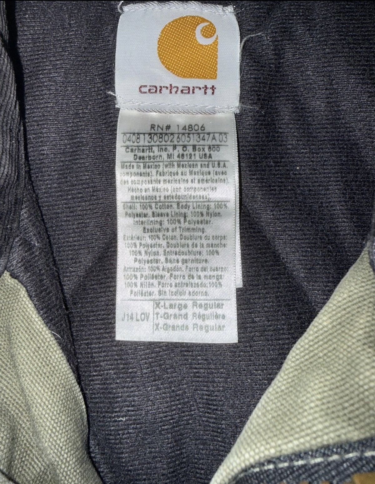 Carhartt Vintage Carhartt Santa Fe Jacket Work Canvas Jacket Olive Size US XL / EU 56 / 4 - 4 Thumbnail