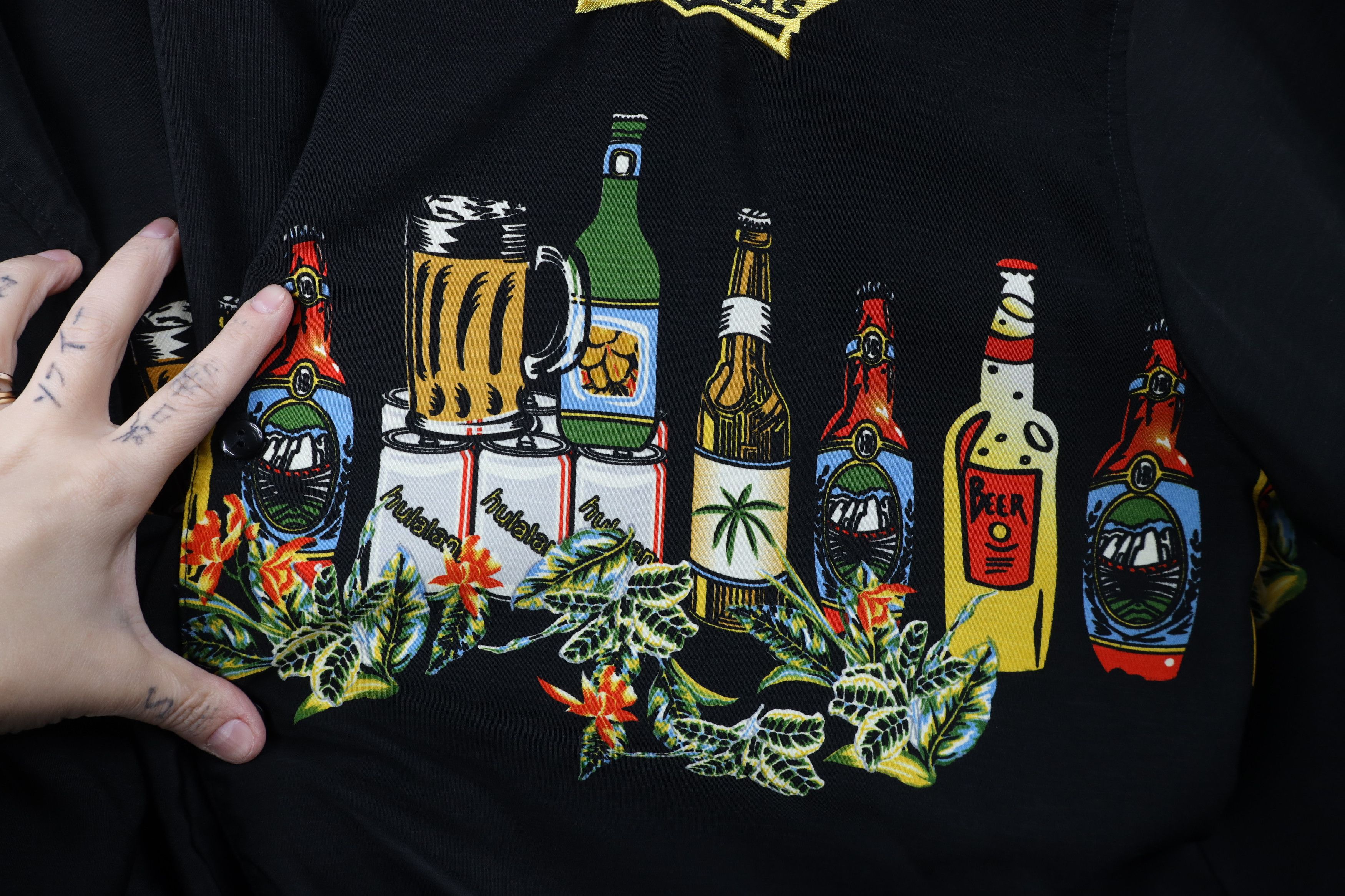 Vintage Vintage Y2K Rockabilly Vegas Drinking Collared Button Shirt Size US XXL / EU 58 / 5 - 7 Thumbnail