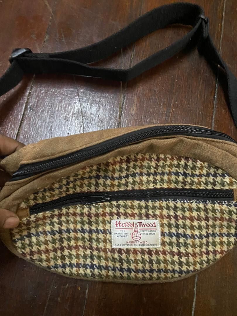 Designer × Harris Tweed Unisex🔥Harris tweed waist bag Size ONE SIZE - 6 Thumbnail