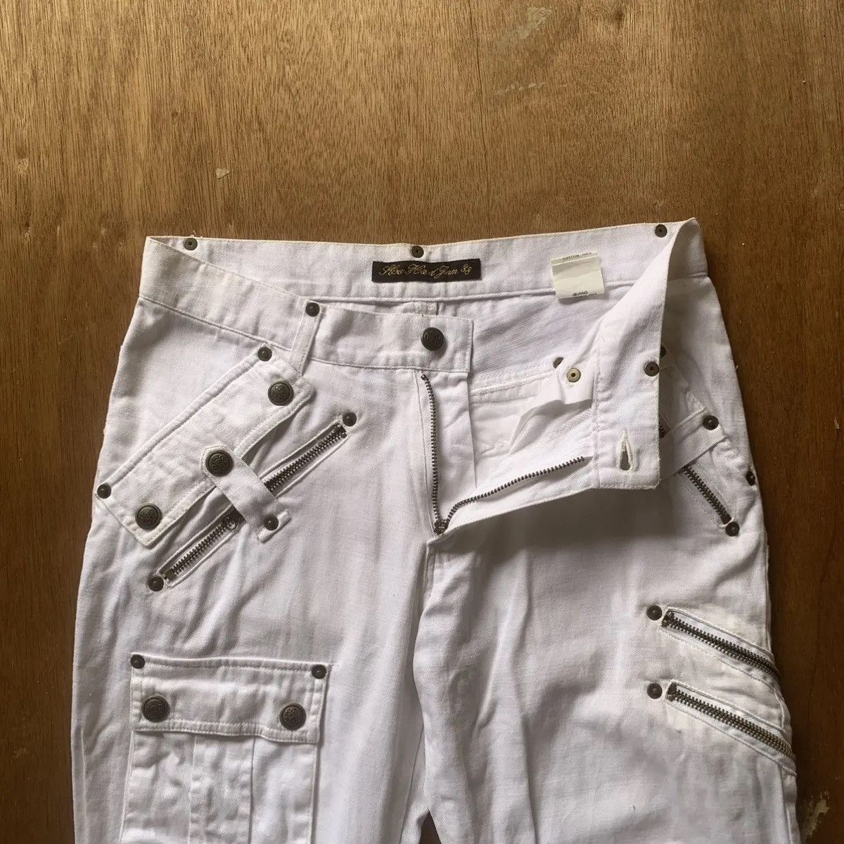 Hysteric Glamour CRAZY💥DOUBLE KNEE JAPANESE VTG TROUSERS FLARE BONDAGE PANTS Size US 29 - 7 Thumbnail
