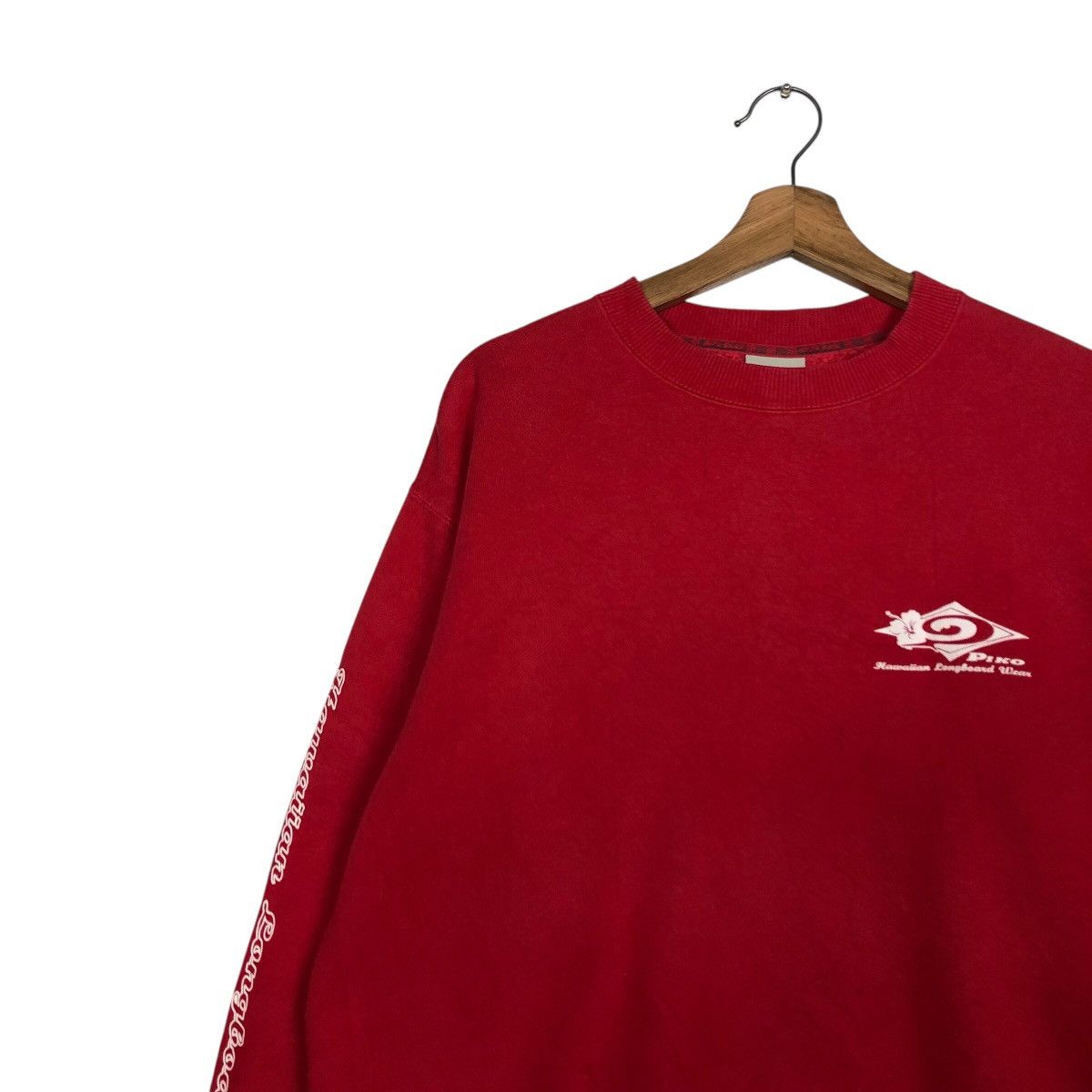 Japanese Brand × Vintage 📌Vintage Sweatshirt Piko Hawaiian Longboard Wear Big Logo Size US L / EU 52-54 / 3 - 8 Thumbnail