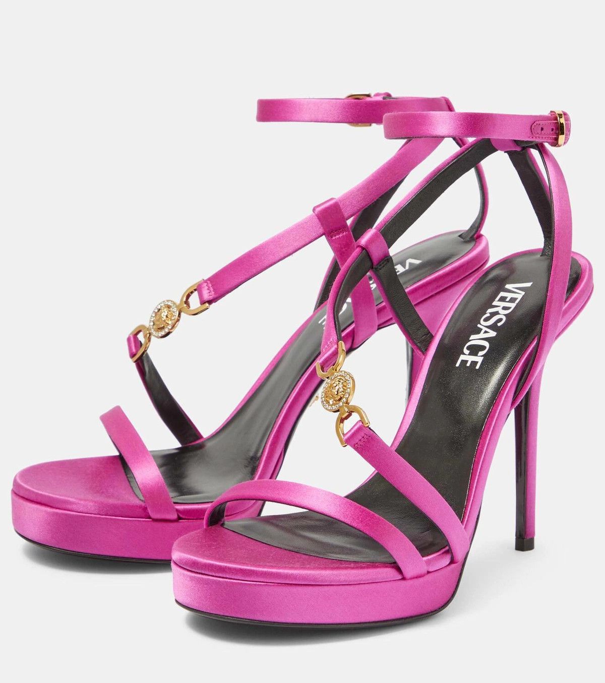 Versace o1y0226 Ankle Strap Sandals in Fuchsia Size US 6 / IT 36 - 2 Thumbnail