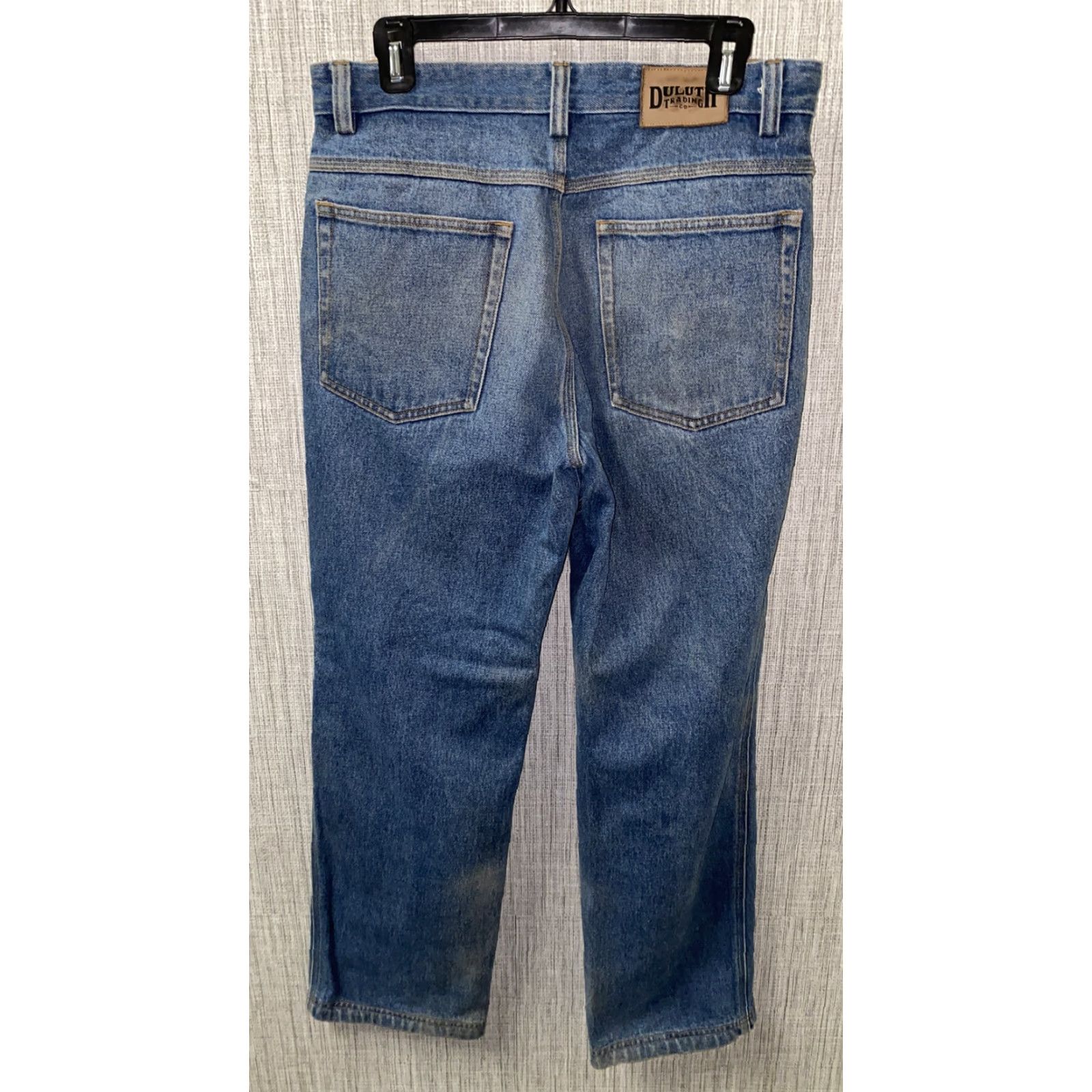 CO Duluth Denim Jeans Zip Fly Mens Blue 32 x 30 Regular Denim Jeans Mens Size 32 Zip Size US 32 / EU 48 - 3 Thumbnail