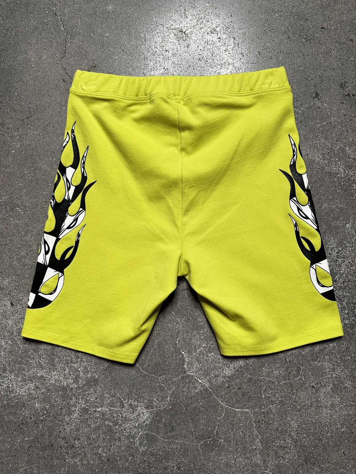 Chrome Hearts Chrome Hearts 99 Eyes Bike Short Acidick Green Size Small Size 30" / US 8 / IT 44 - 2 Thumbnail