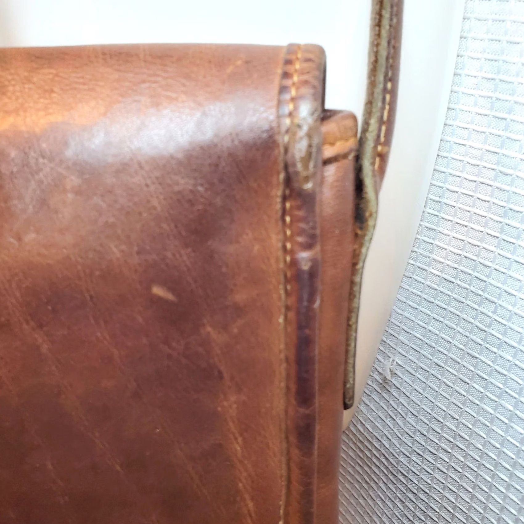 Coach VINTAGE COACH Compact Pouch Brown Leather Crossbody Bag Small Purse 1980s USA Women Size ONE SIZE - 5 Thumbnail