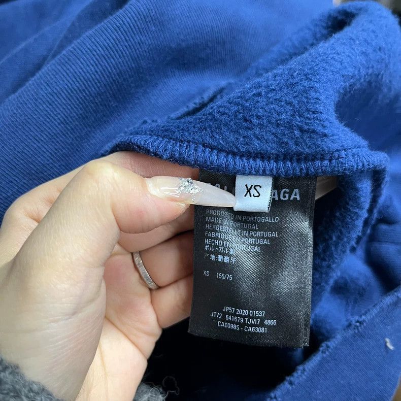 Balenciaga Balenciaga Balenciaga Blue Distressed Hoodie-2507 Size US XS / EU 42 / 0 - 4 Thumbnail