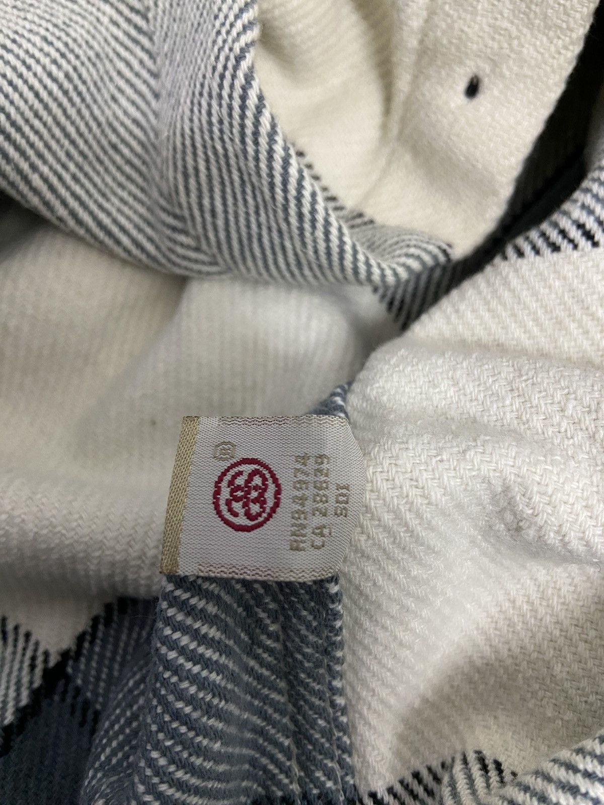 Flannel × Stussy × Vintage Stussy Flannel Long Sleeve Collar Shirt Size US L / EU 52-54 / 3 - 9 Thumbnail
