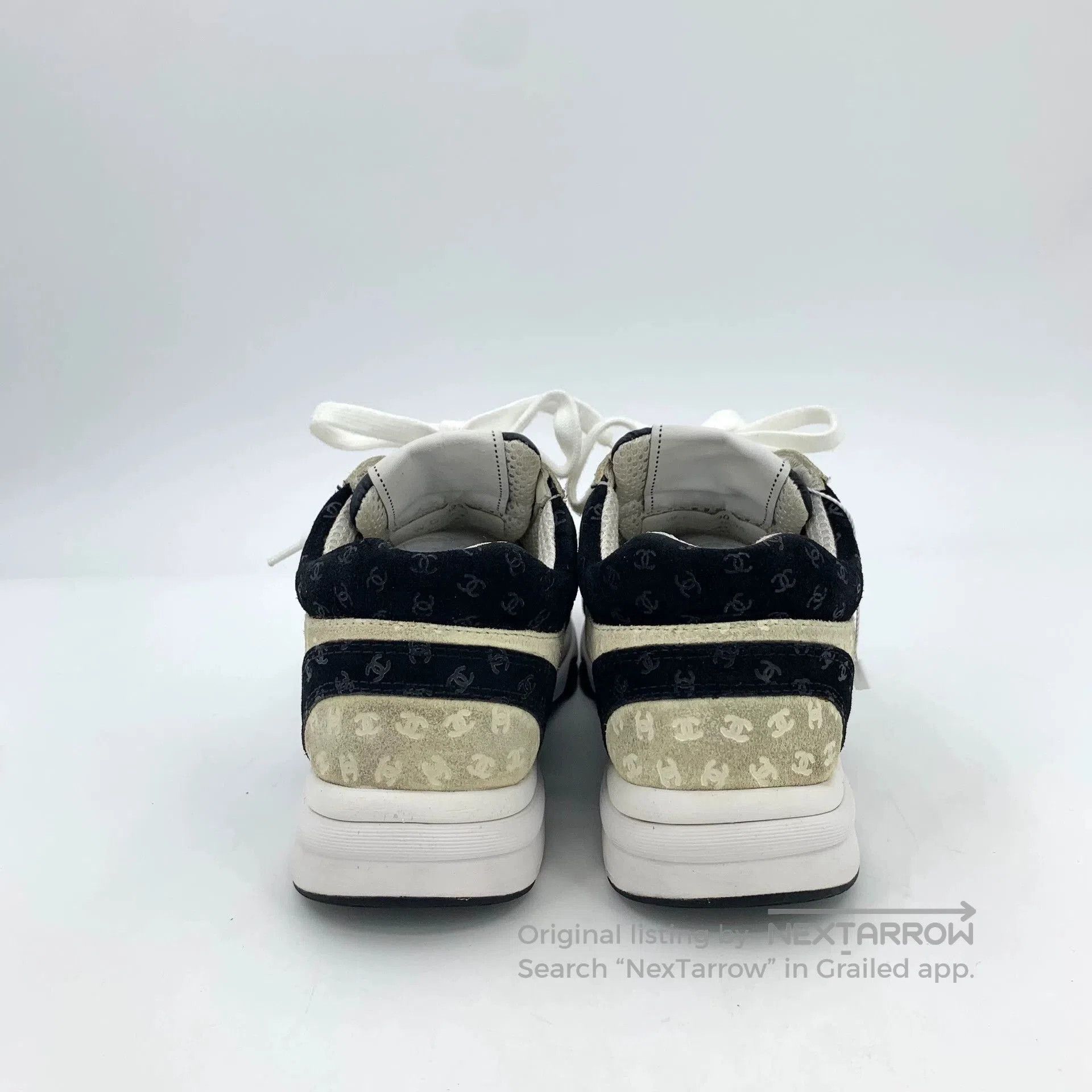 Chanel Chanel Logo Print Casual Sneakers. Size US 5 / IT 35 - 4 Thumbnail