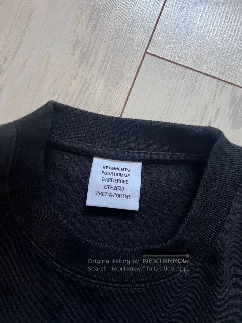 Vetements Vetements T-shirt black Size US XS / EU 42 / 0 - 3 Thumbnail