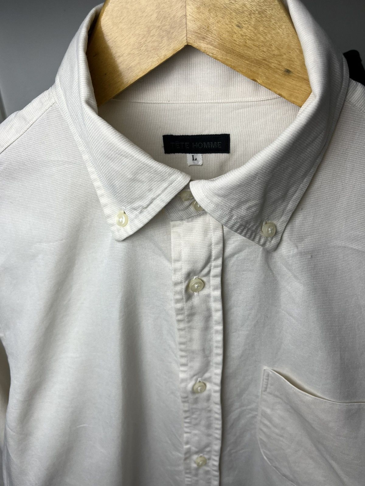 Issey Miyake Vintage Tete Homme Button up Shirt Size US L / EU 52-54 / 3 - 6 Thumbnail