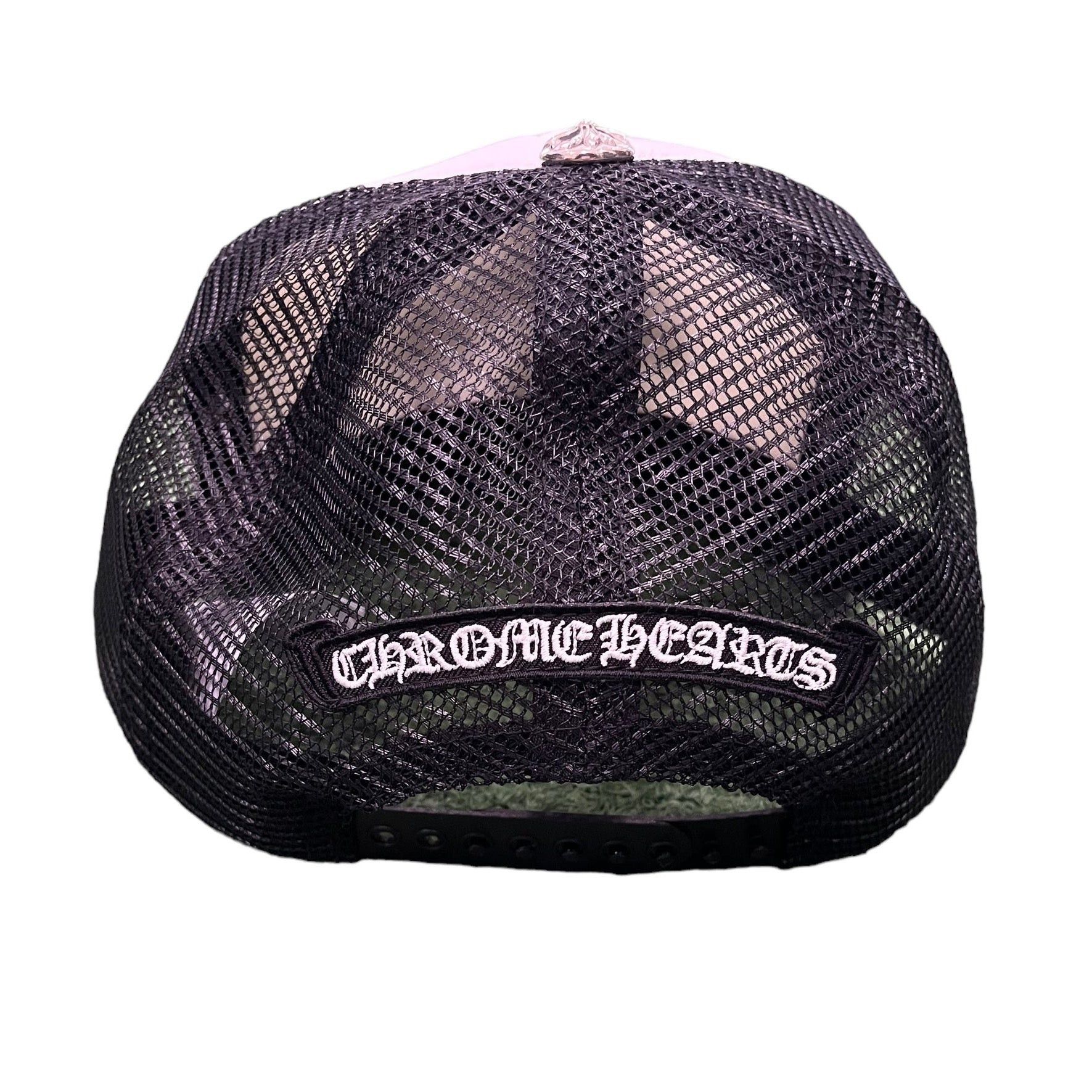 Chrome Hearts Chrome Hearts King Taco Camo Cross Trucker Hat Black
