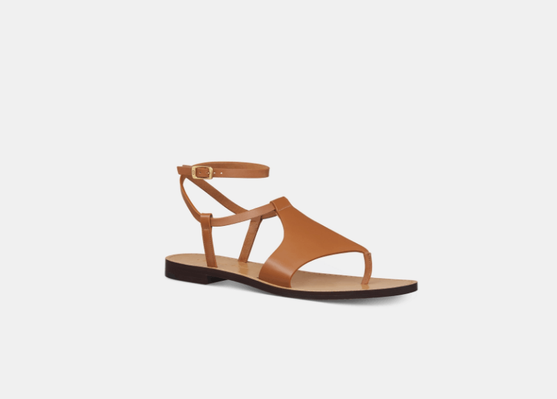 Dior o1w1db10725 KCO023 Sun Thong Sandals in Camel Size US 7 / IT 37 - 2 Thumbnail