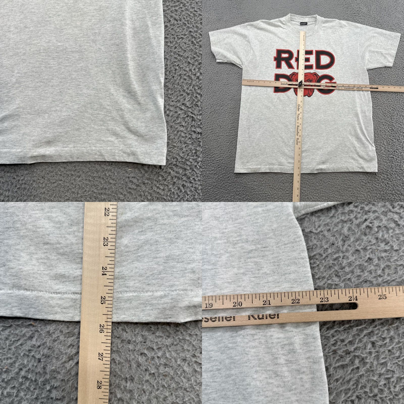 Fruit Of The Loom VINTAGE Fruit of the Loom Shirt XL USA White 90s Beer Dog Graphic Print Crew Neck Short Sleeve Men Mens Size US XL / EU 56 / 4 - 8 Thumbnail