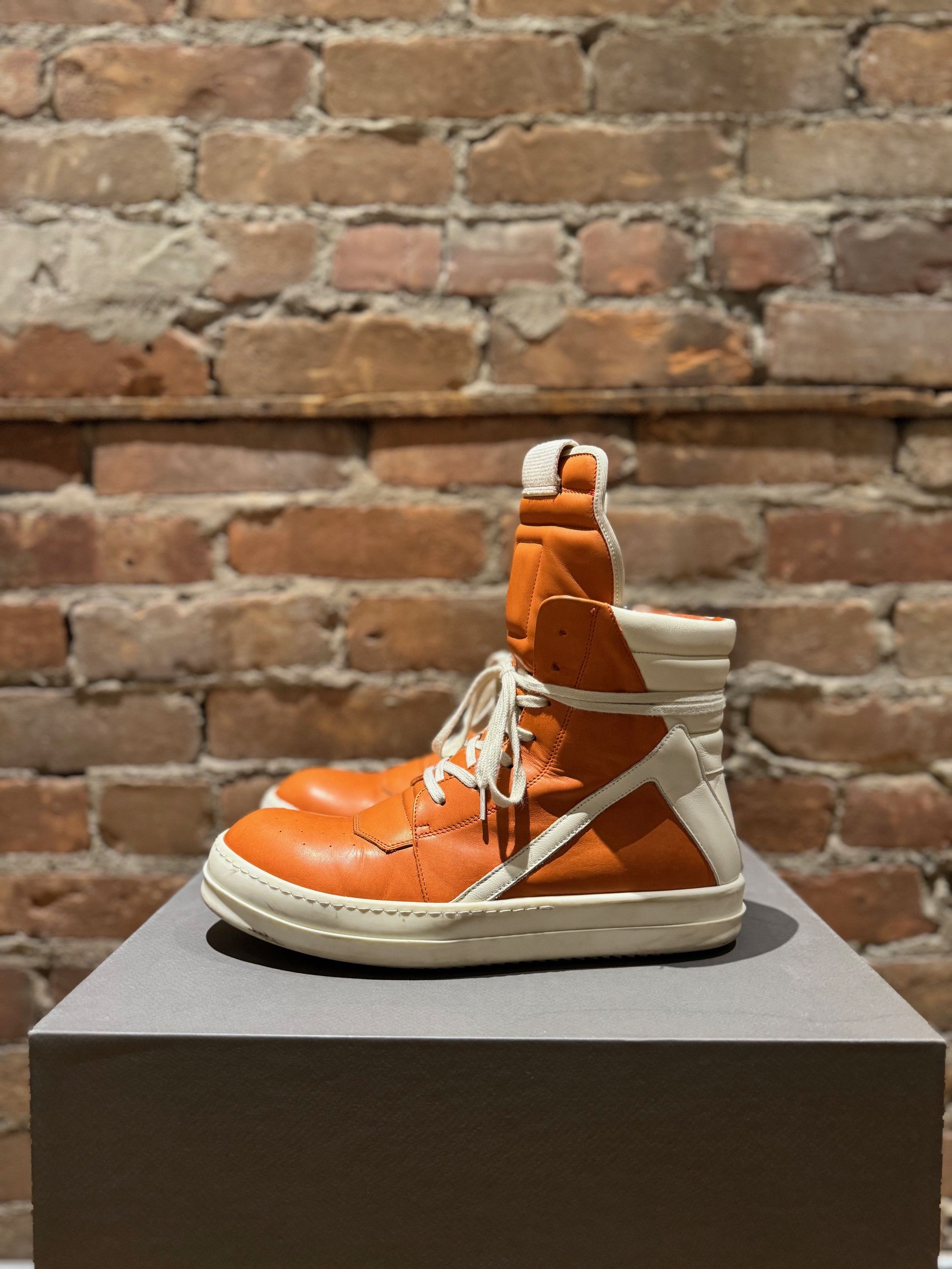 Rick Owens Rick Owens Mainline Geobasket — Orange/Milk — Size EU 42 Size US 9 / EU 42 - 3 Thumbnail