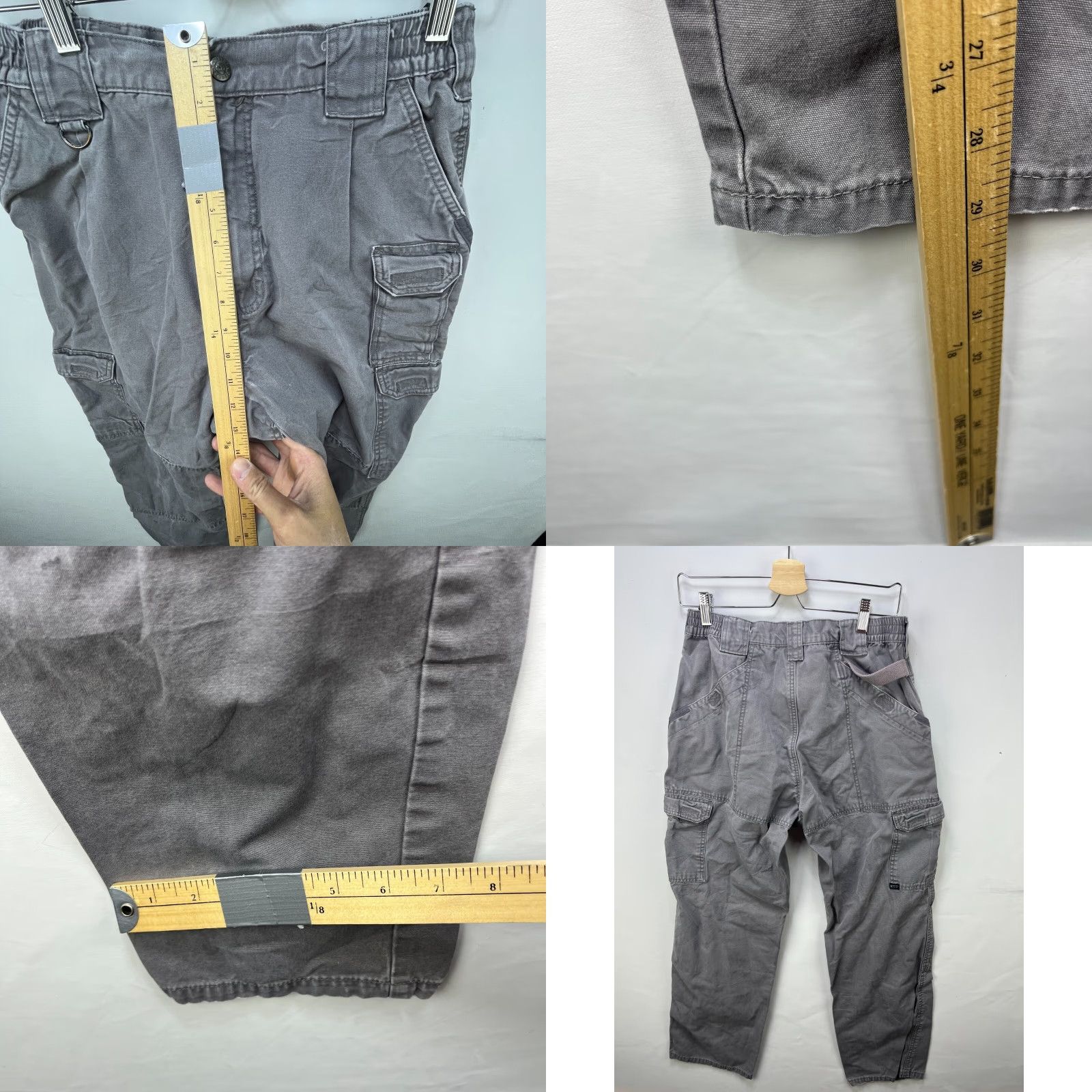 Levi's Vintage 5.11 Tactical Work Pants 30x29 Cargo Mens Pants Gray USA 90s Mens Size US 30 / EU 46 - 8 Thumbnail