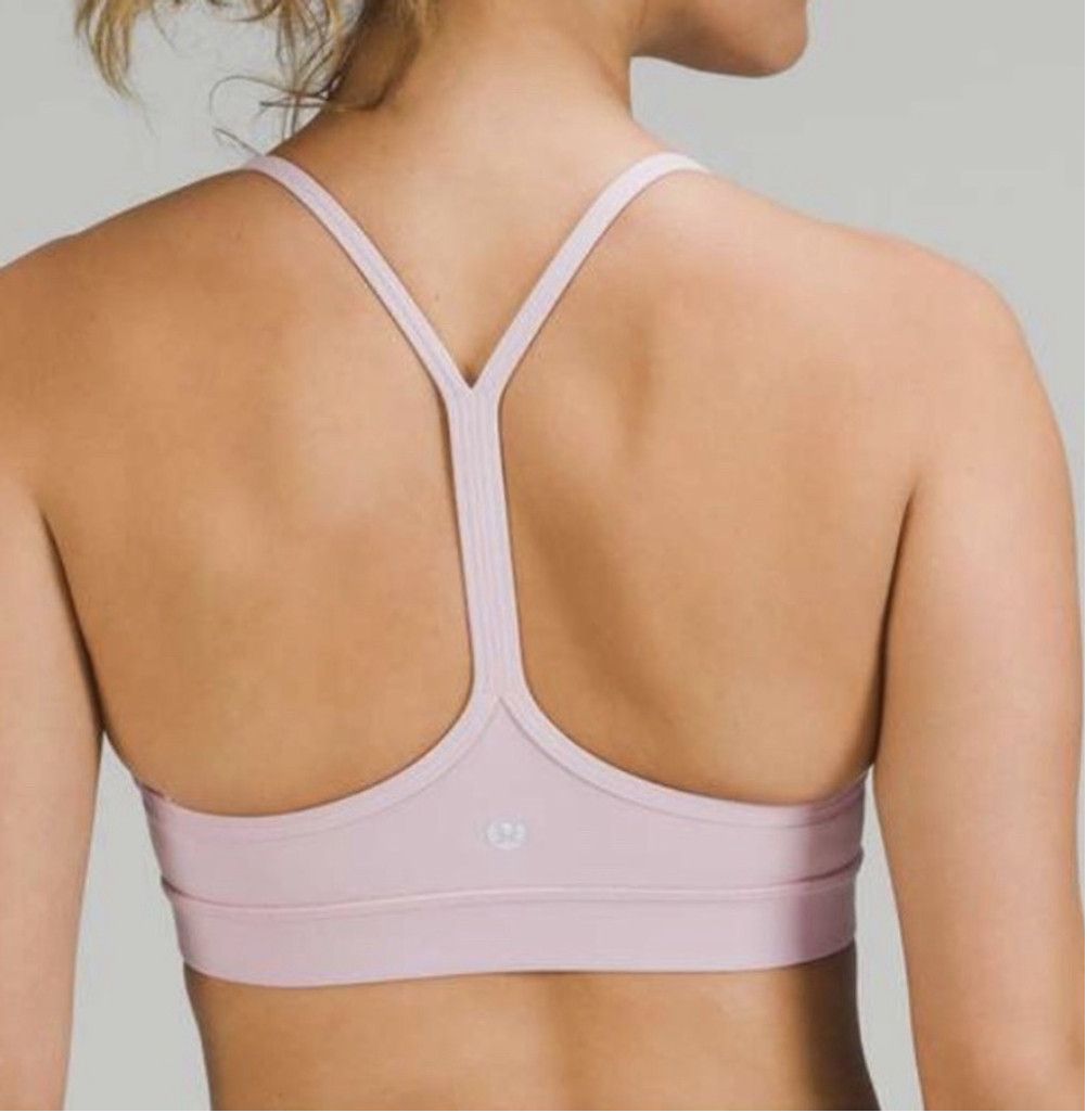 Lululemon LULULEMON FLOW Y WRAP FRONT HIGH NECK BRA PINK PEONY SIZE 4 Size ONE SIZE - 8 Thumbnail