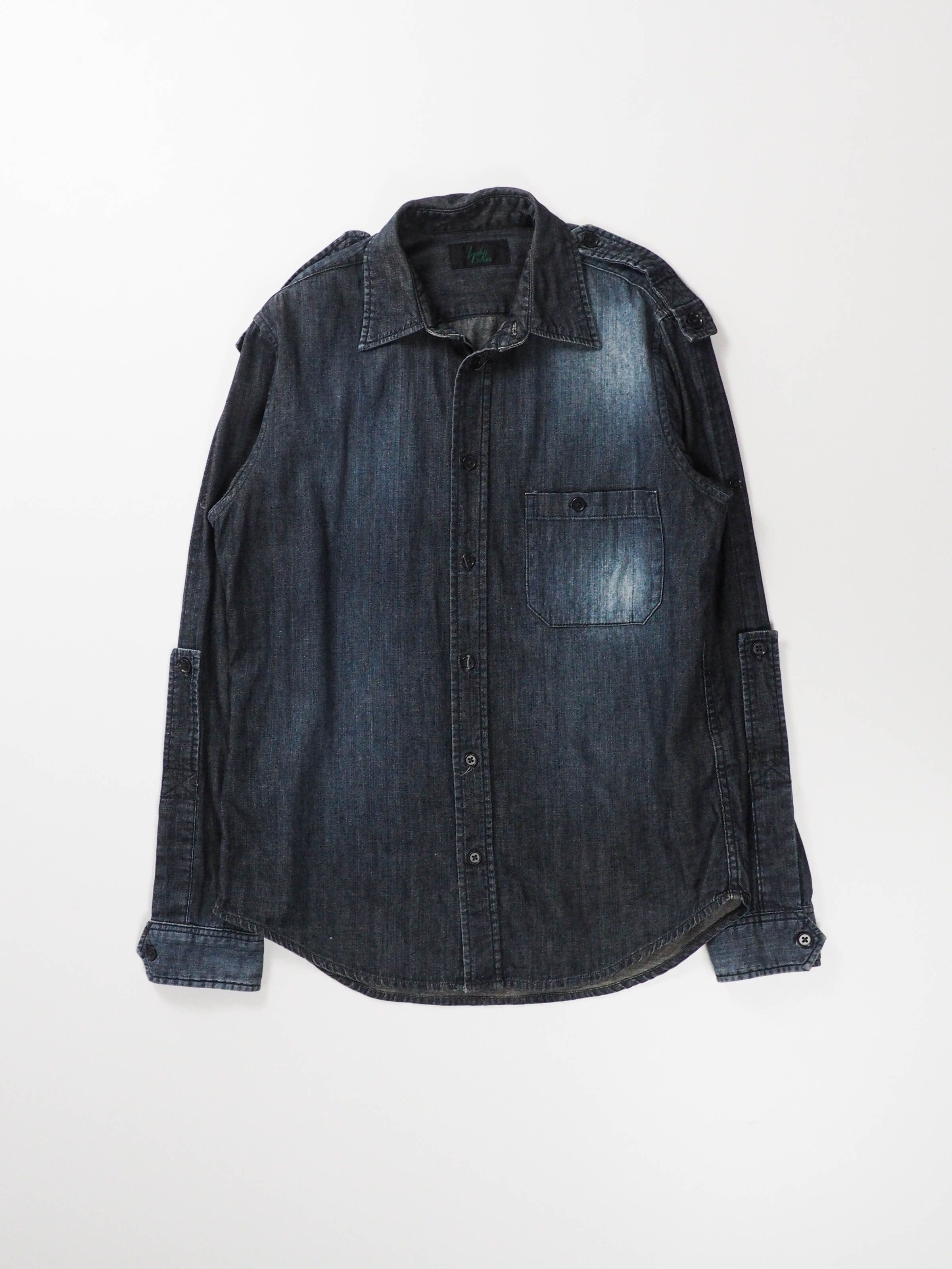 Yohji Yamamoto Yohji Yamamoto Reconstructed Denim Shirt Size US L / EU 52-54 / 3 - 1 Thumbnail