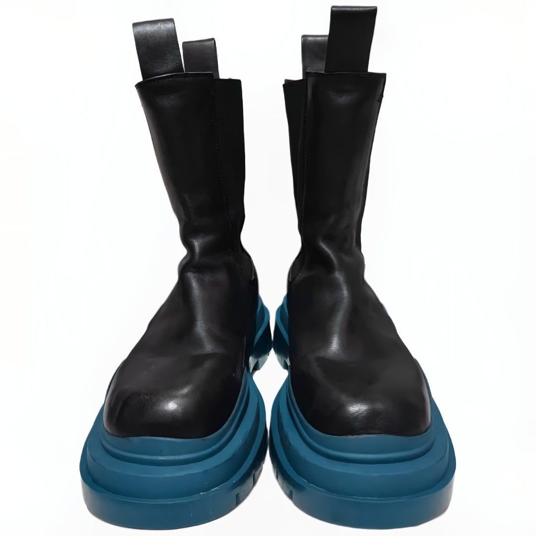 Bottega Veneta Bottega Veneta Contrast-Sole Leather Tire Chelsea Boots Size US 10 / EU 43 - 2 Thumbnail