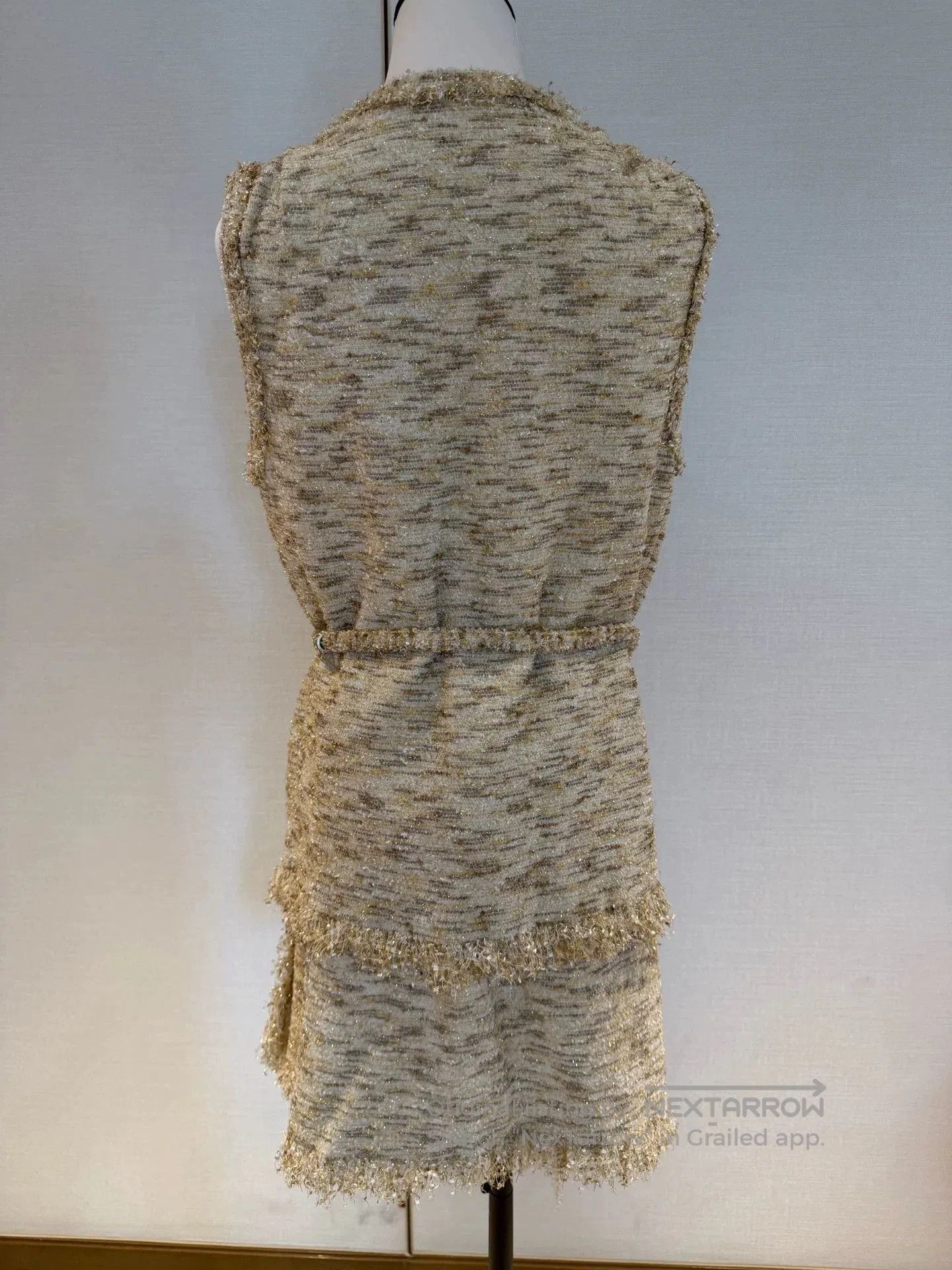 Chanel Chanel Greek Series Gold Fringe Skirt. Size US 36 / EU 52 - 2 Thumbnail