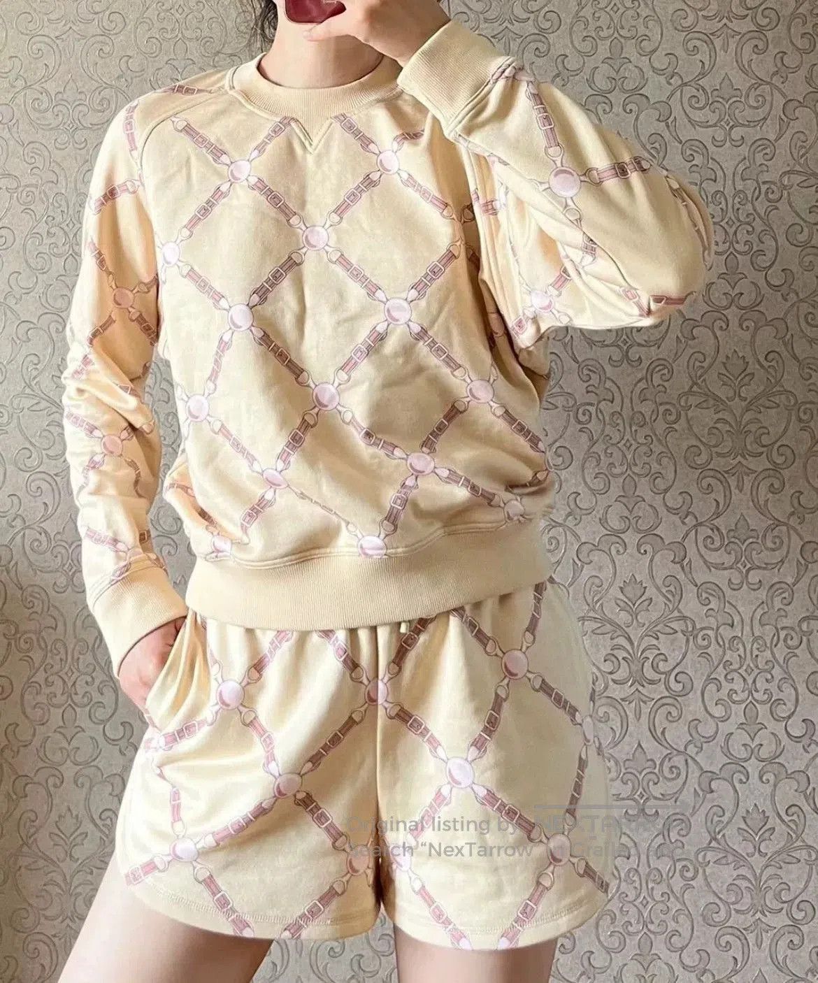 Hermes Hermes Grand Celebration Printed Sweatshirt. Size XS / US 0-2 / IT 36-38 - 1 Thumbnail
