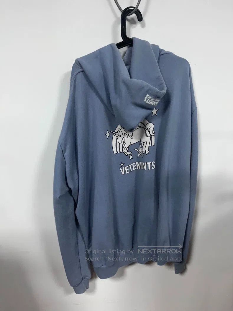 Vetements Vetements Haze Blue Unicorn Hoodie (Size S) Size US S / EU 44-46 / 1 - 2 Thumbnail