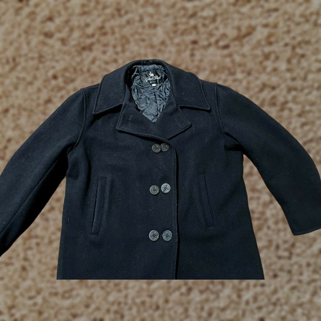 Vintage VINTAGE Golden Fleece Peacoat Navy Wool Over Dock USA Made Black 44 Men’s Pea Coat Size US S / EU 44-46 / 1 - 1 Thumbnail