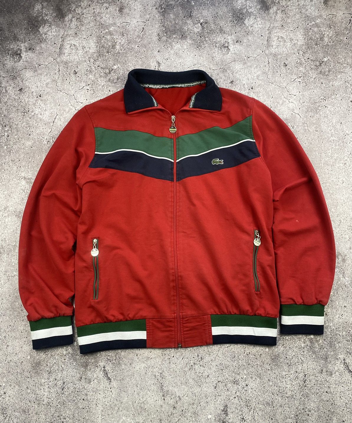 Lacoste × Vintage Mens Vintage Lacoste Track Jacket Olympic crazy y2k rare Size US L / EU 52-54 / 3 - 1 Thumbnail
