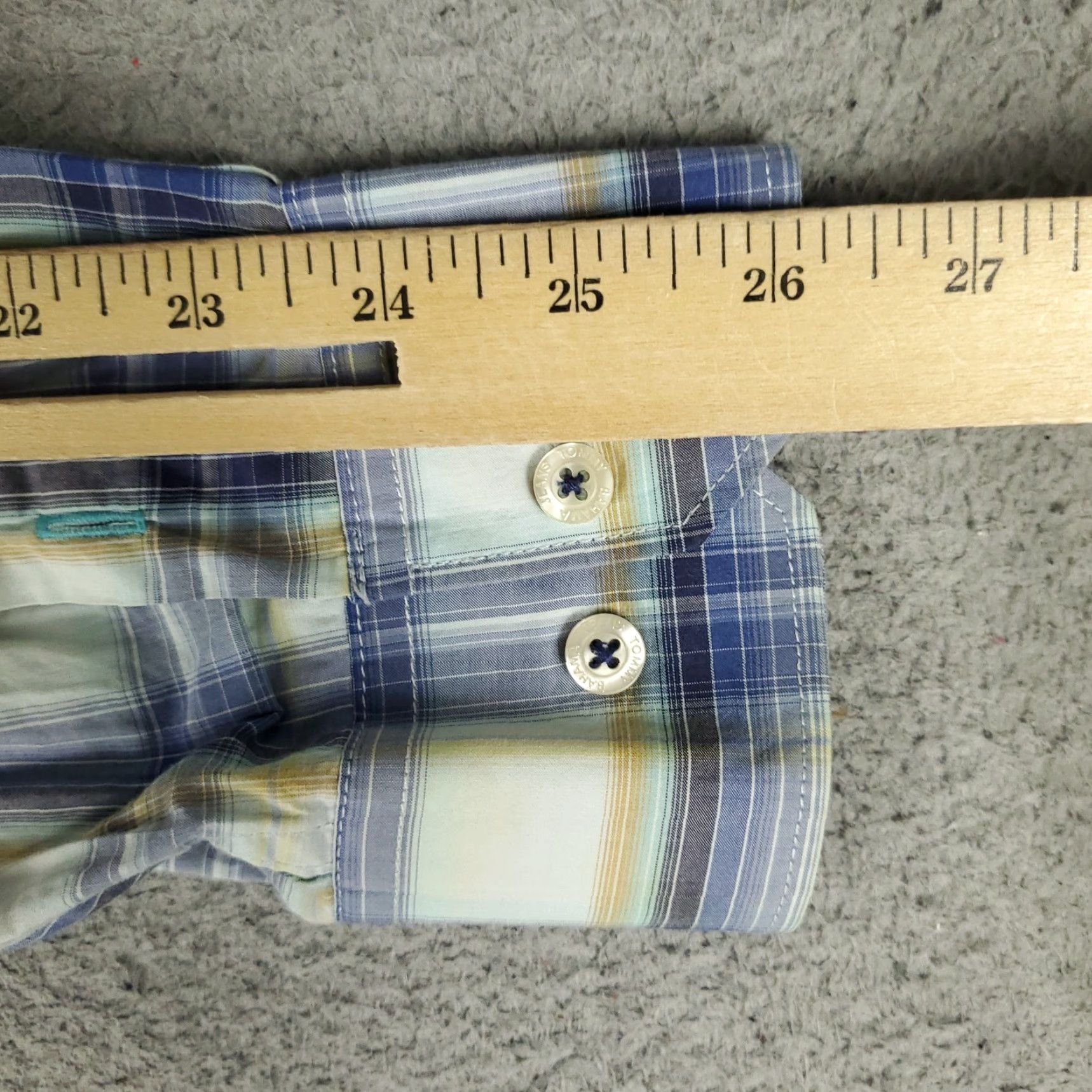 Tommy Bahama Tommy Bahama Shirt Mens Large Blue Plaid Cotton Button-Up Long Sleeve Size US L / EU 52-54 / 3 - 6 Thumbnail
