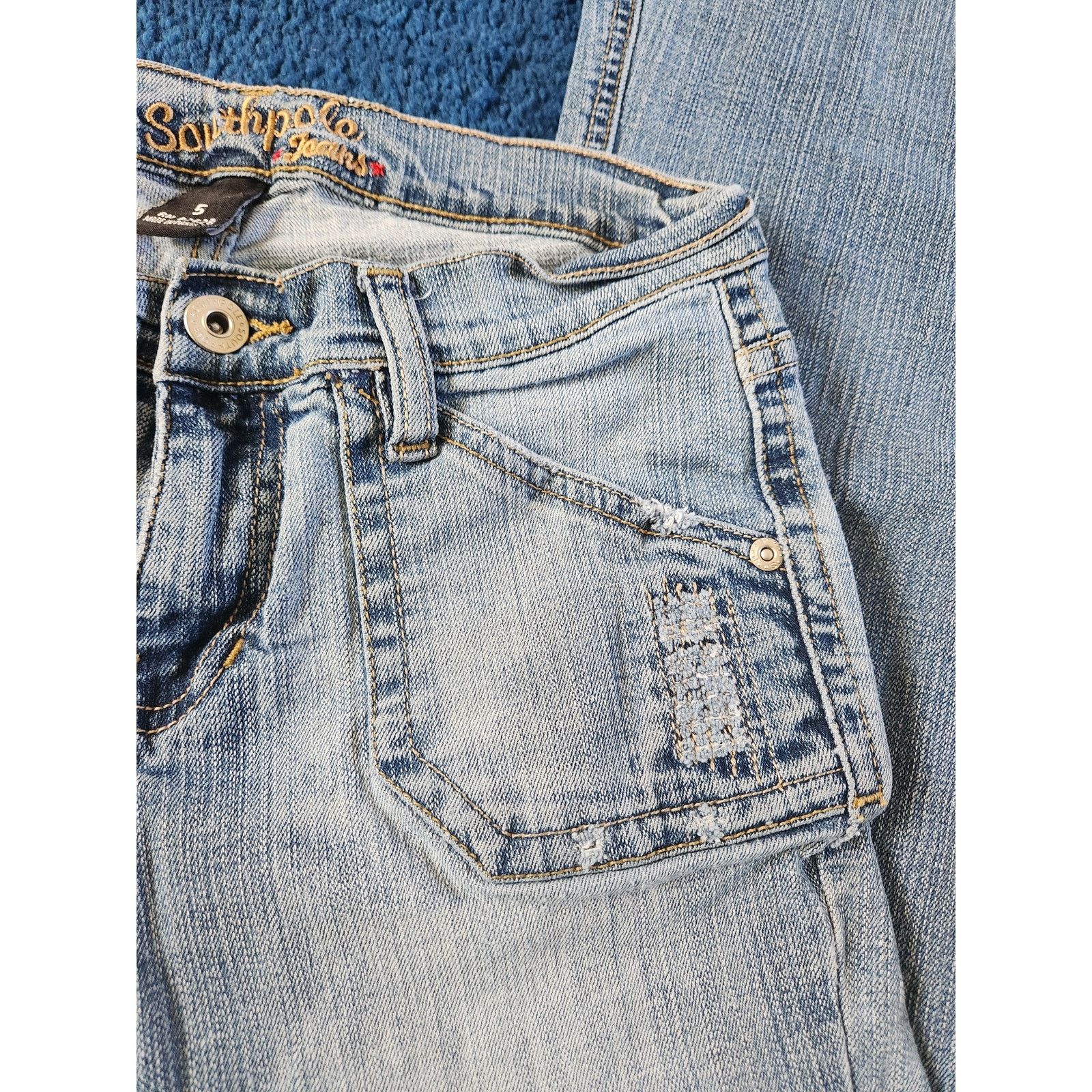 Southpole Y2k SouthPole Women's Flare Out Light Wash Denim Jeans-5 Size 24" / US 00 / IT 34 - 6 Thumbnail