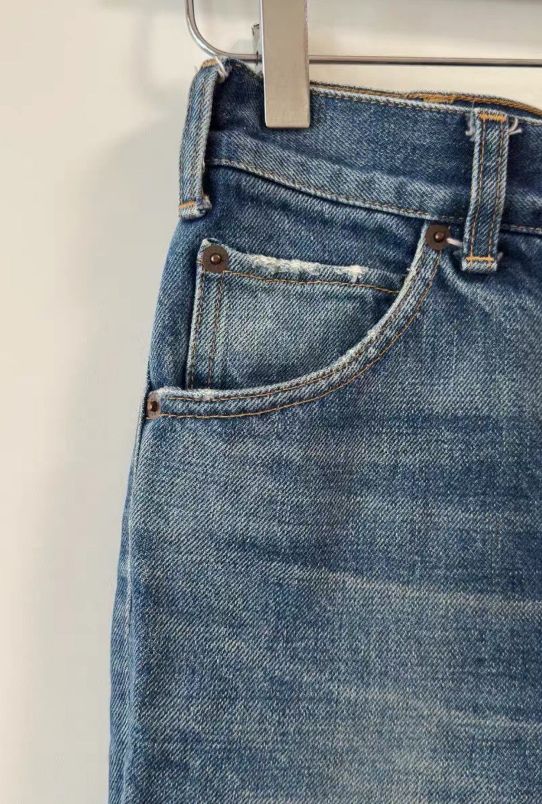Celine Celine Women’s Blue Washed Micro Flare Jeans Sz.25 Size 25" / US 0 / IT 36 - 2 Thumbnail