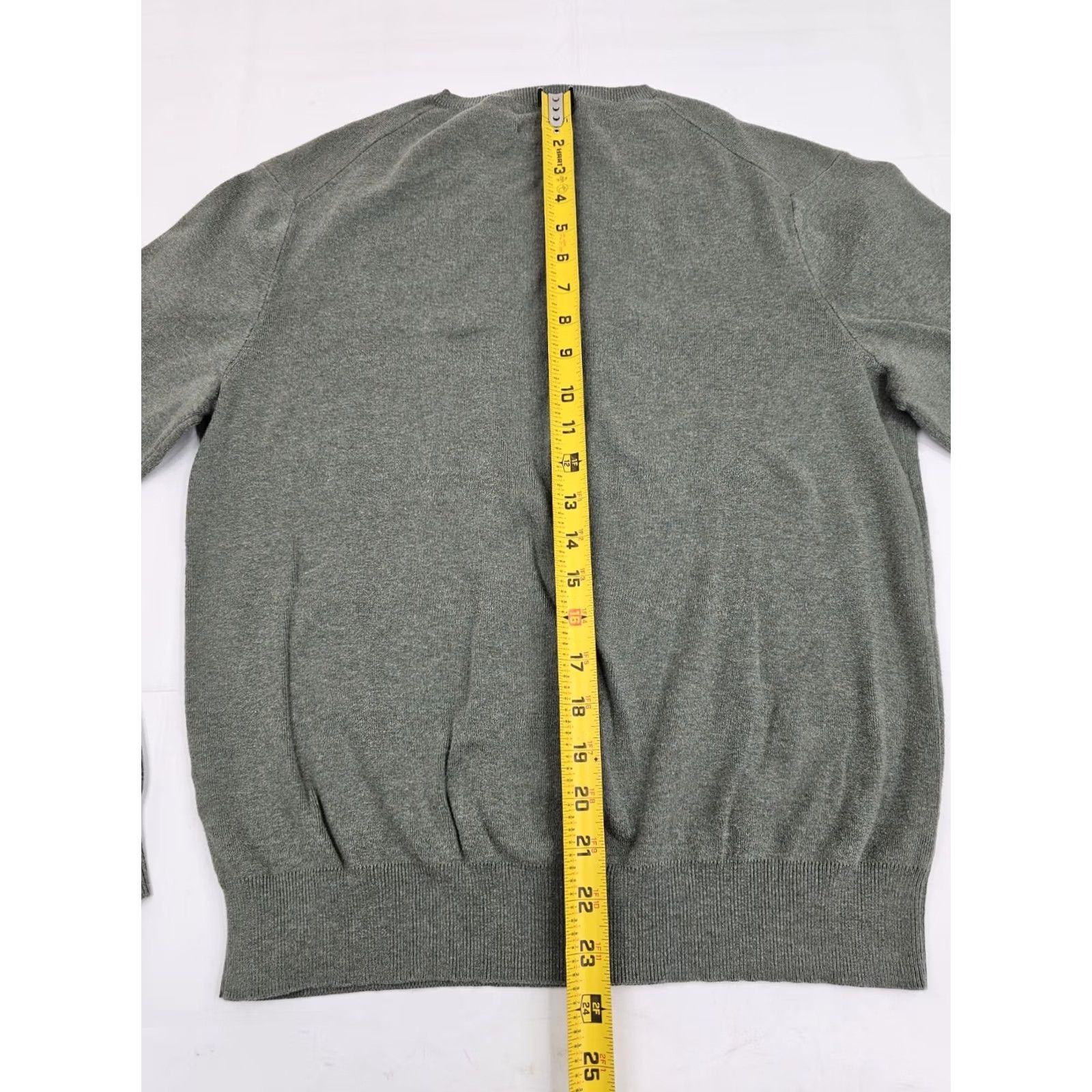 Polo Ralph Lauren Polo Ralph Lauren V-Neck Pima Cotton Knit Sweater Men M Green w Maroon Pony EUC Size US M / EU 48-50 / 2 - 7 Thumbnail
