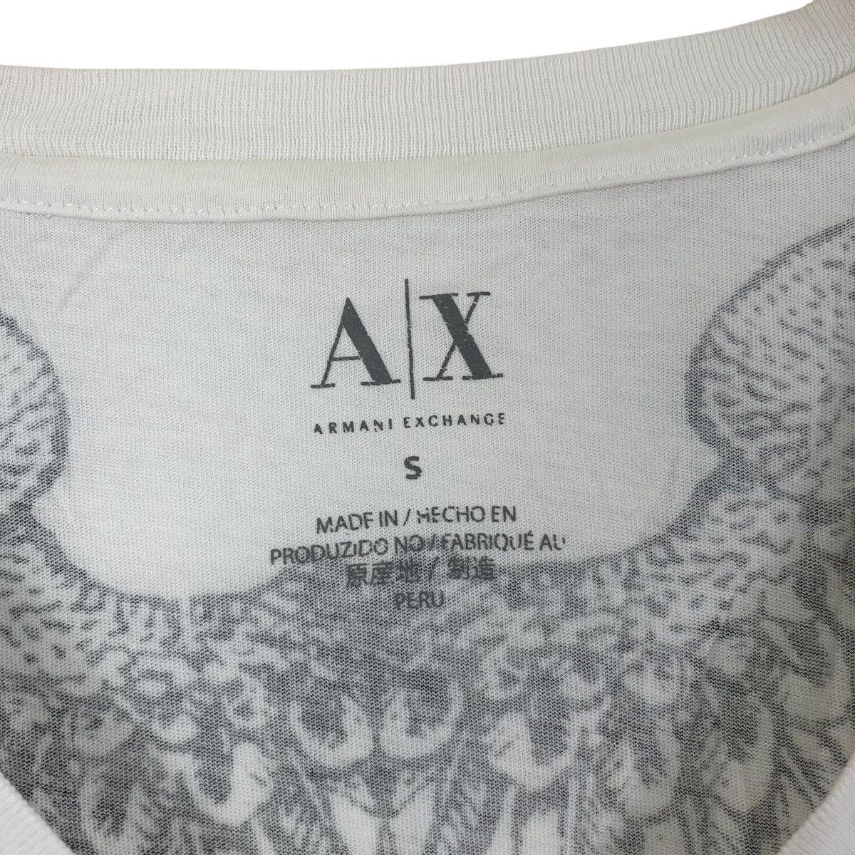 Armani Exchange ARMANI EXCHANGE EMPORIO Wings Of Angels Tee Shirt Top Size S / US 4 / IT 40 - 7 Thumbnail