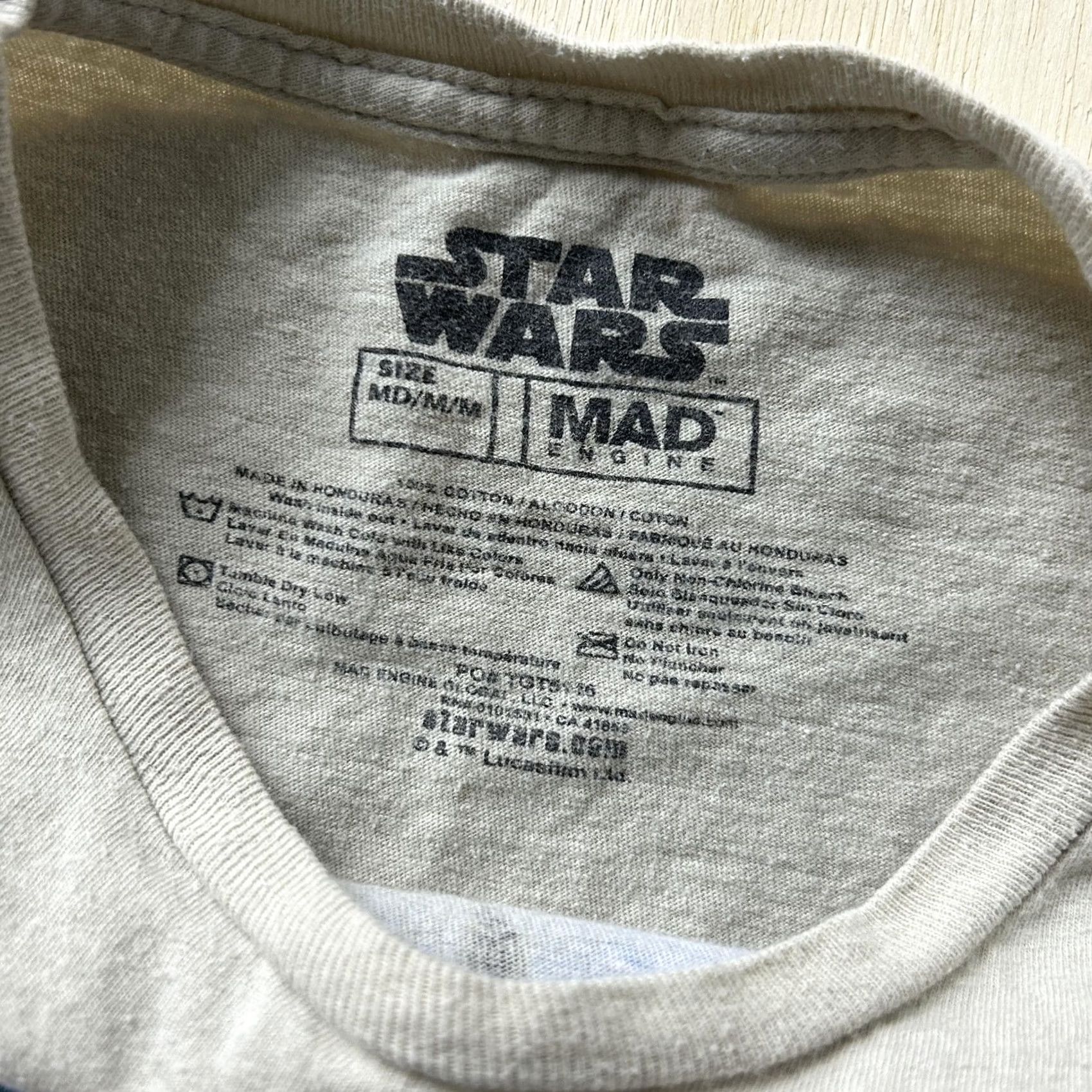 Mad Engine Star Wars Shirt Mens Medium Gray Darth Vader Stormtrooper Graphic Tee T-Shirt Size US M / EU 48-50 / 2 - 4 Thumbnail