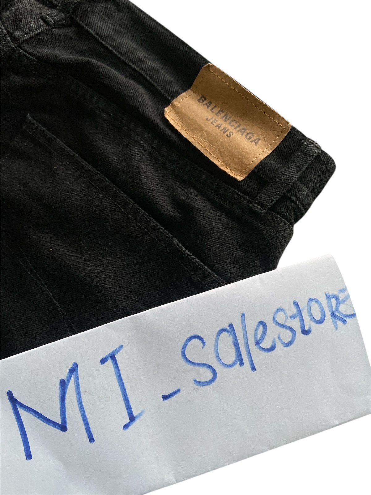 Balenciaga Balenciaga Wardrobe Unisex Black Denim Jeans Size US 32 / EU 48 - 11 Thumbnail