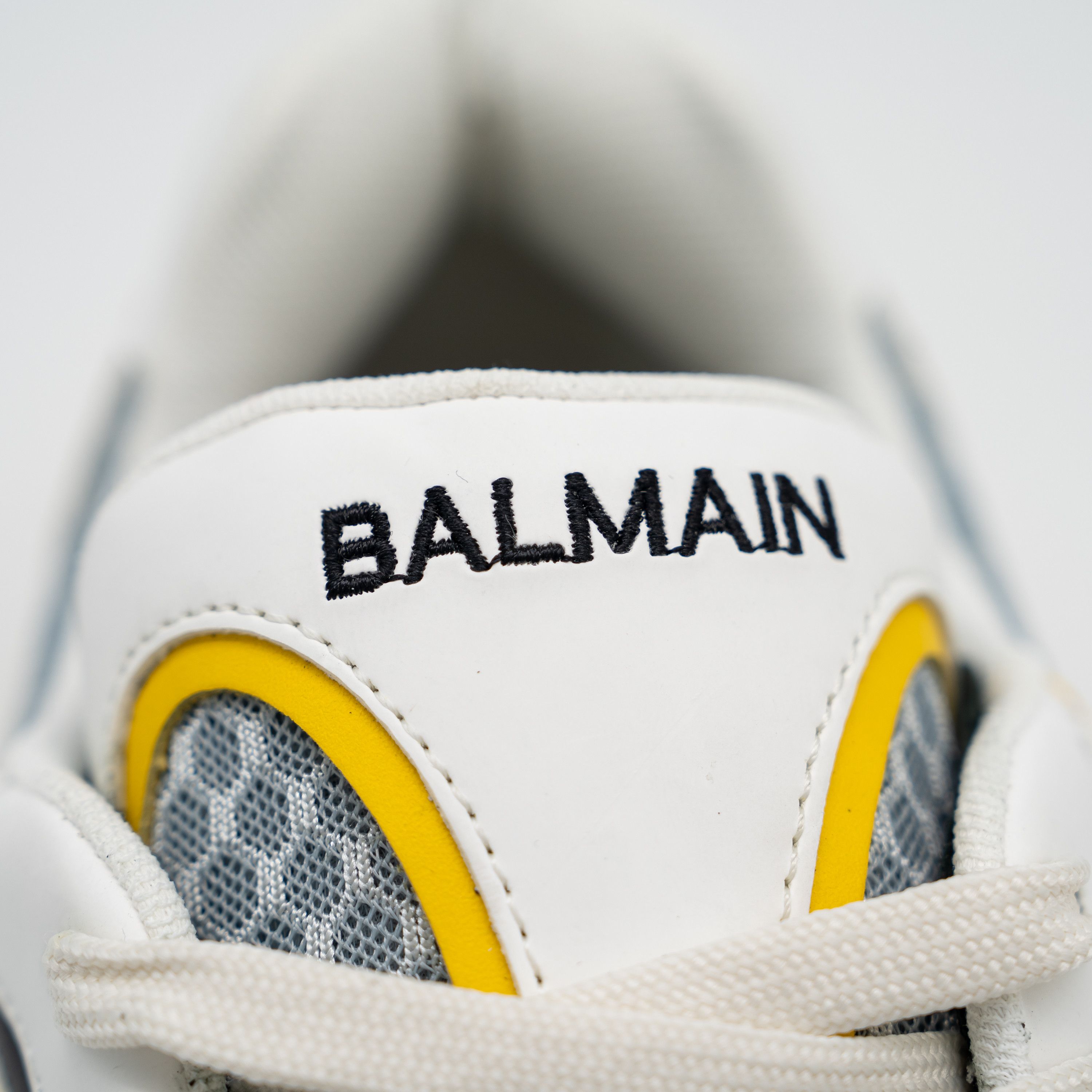Balmain 46 13 US Balmain B-East White Black Yellow Sneakers Leather Size US 13 / EU 46 - 9 Thumbnail