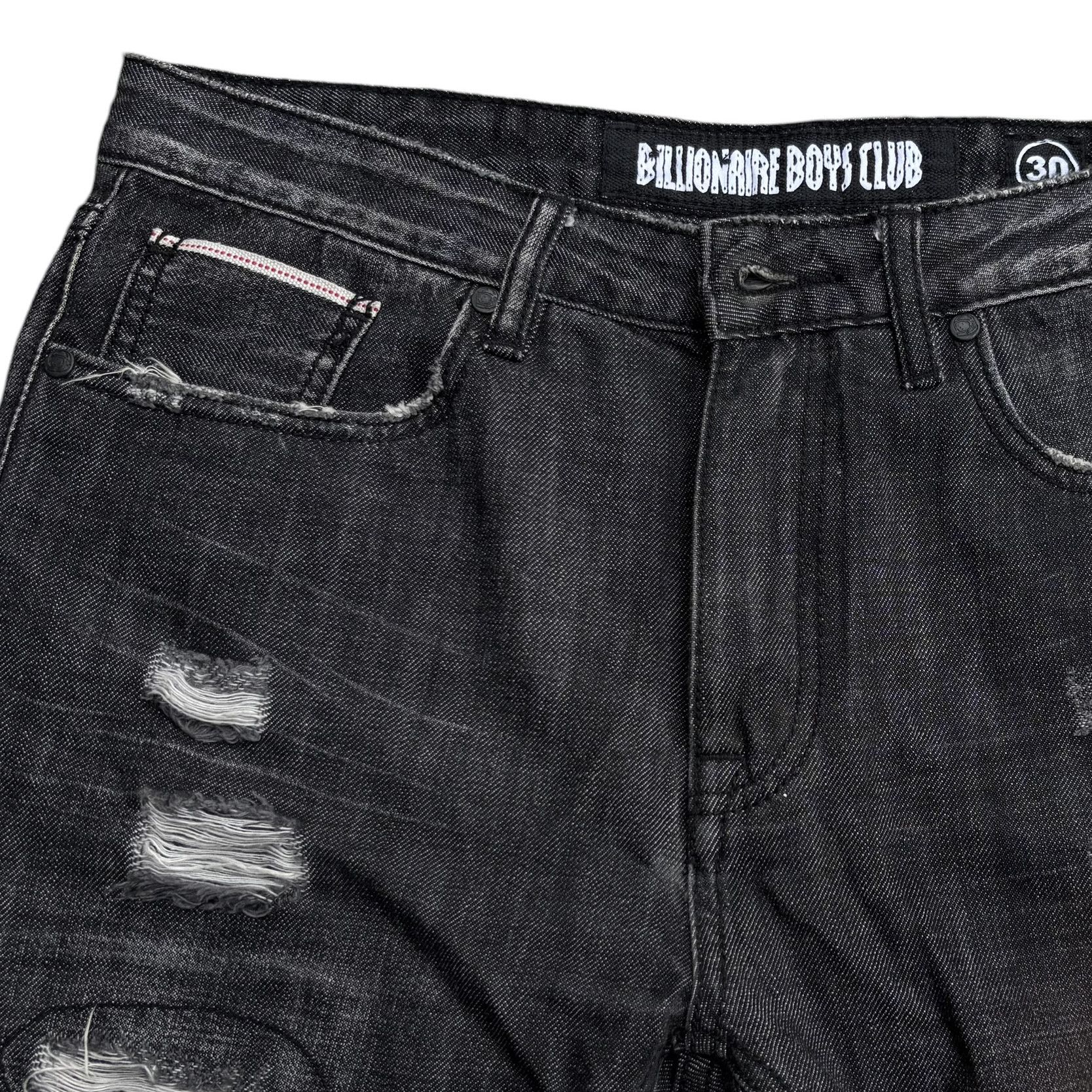 Billionaire Boys Club Billionaire Boys Club Ripped Selvedge Denim Size US 30 / EU 46 - 4 Thumbnail